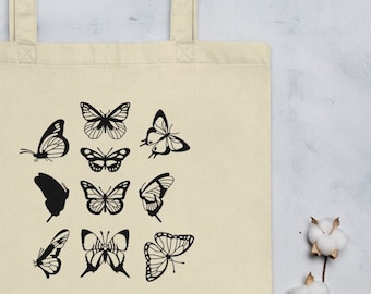 Schmetterling, Natur Liebhaber Geschenk, Öko-Einkaufstasche Einkaufstasche