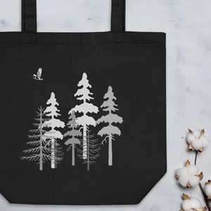 Pine Tree Forest, Nature Lover Gift, Eco Tote Grocery Bag