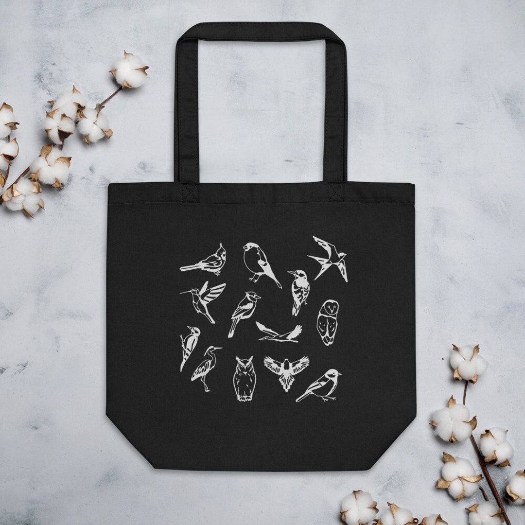 CUTE TOTE BAG Tote Bag Aesthetic Bird Printed Modern Artwork - Etsy