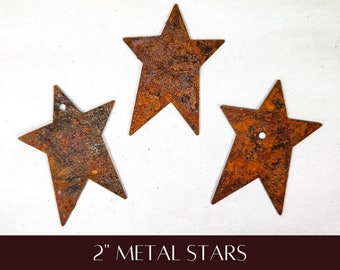 Primitive Rusty Metal Star, Tin Star, Metal Embellishment, for Wall Decor, For Wreath, Metal Crafting Shapes & Supplies, Metal Star Ornament