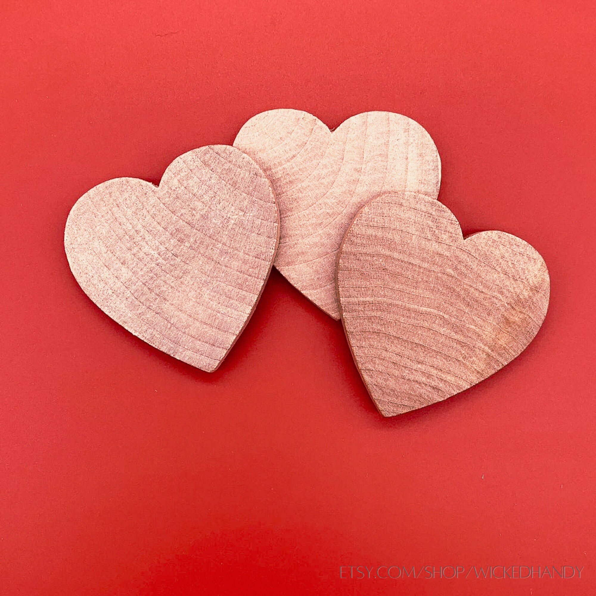 Unfinished Wood Heart, Wooden Heart Cutout, Wood Shapes for Crafts