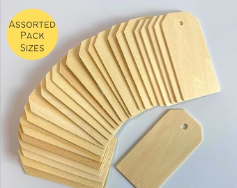Blank Birch Plywood Tags: Unfinished Wood Craft Ornaments
