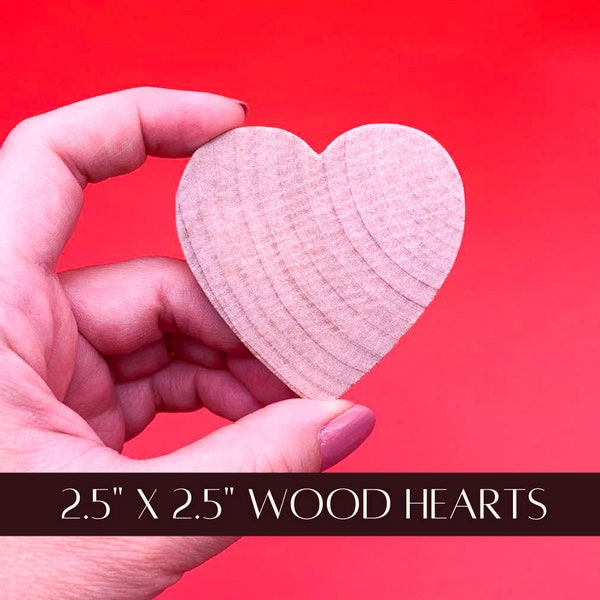 Unfinished Wood Hearts, Wood Valentine Hearts, DIY Tiered Tray Decor, Unfinished Wood for Painting, Blank Wood Shapes, Gifts for Crafters