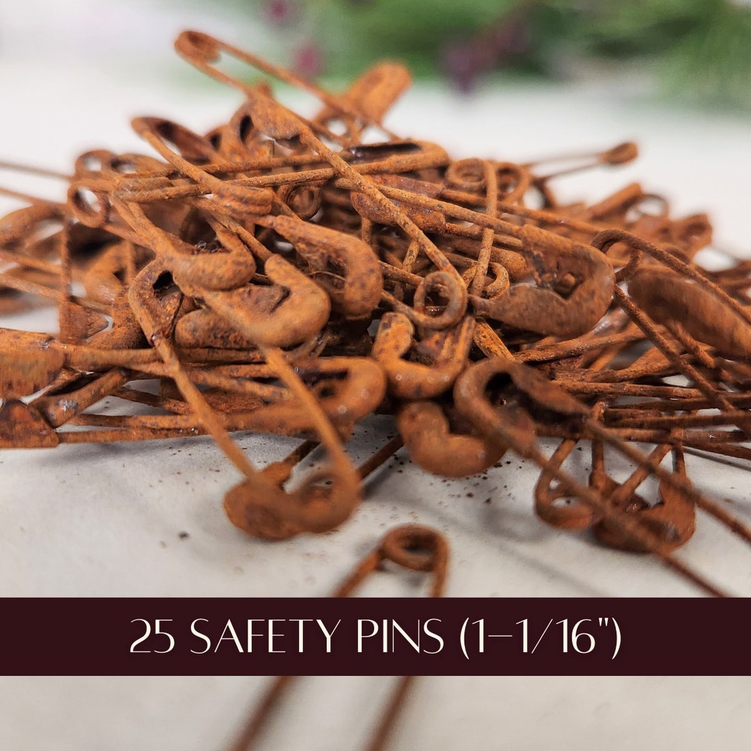 Rusty Safety Pins Primitive Pin Wedding Invitation Etsy