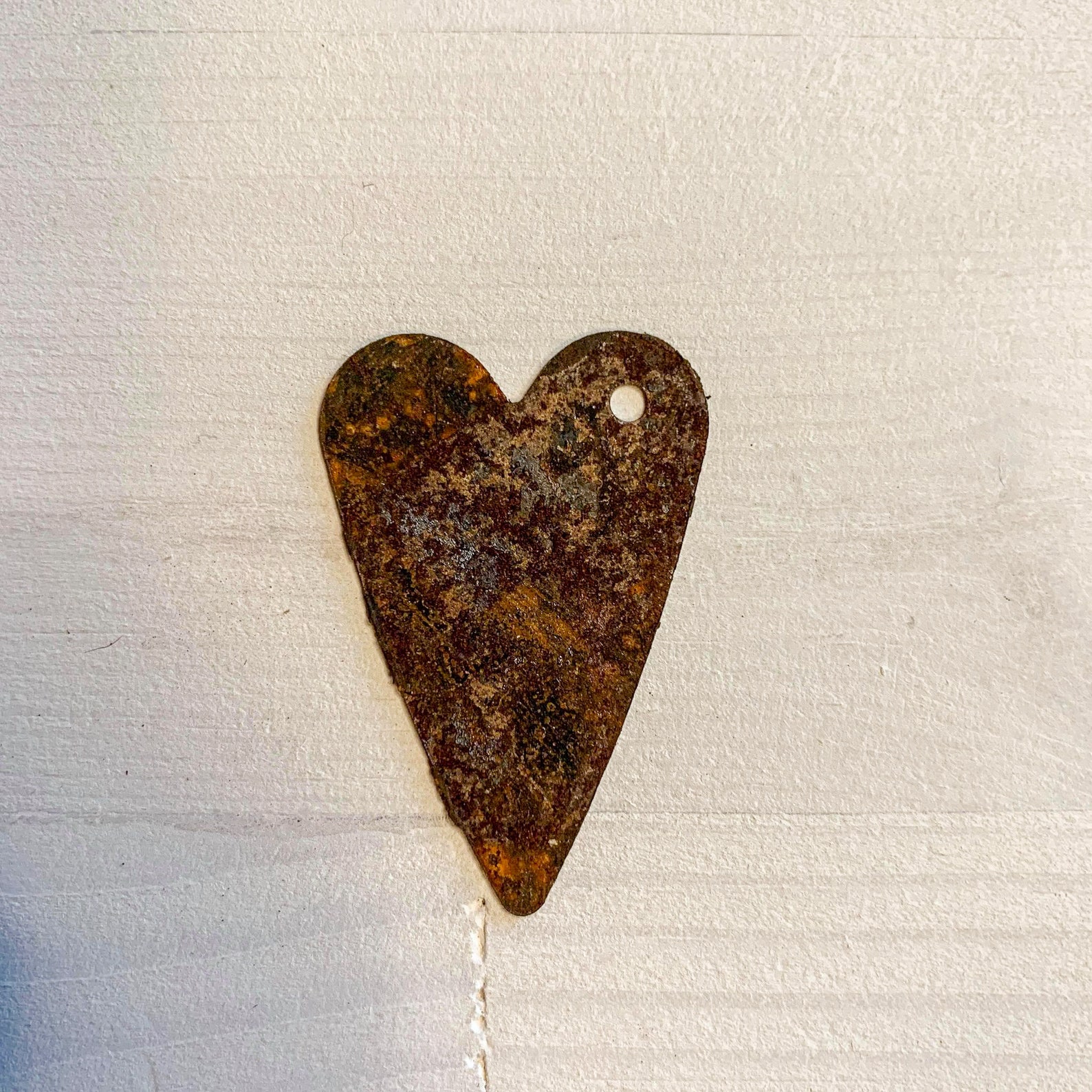 Primitive Rusty Tin Heart Rustic Metal Hearts Metal Etsy
