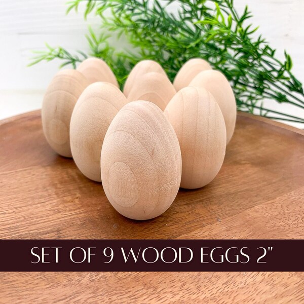 Wooden Eggs - Etsy