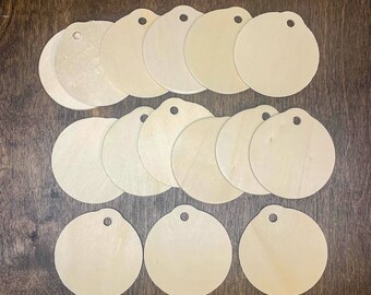 Birch Plywood Ornament Blanks: Unfinished Wood Gift Tags