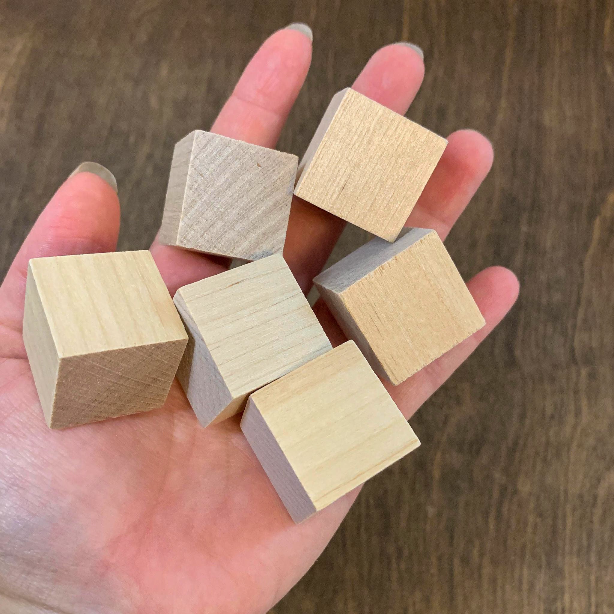 Unfinished Wood Blocks for Crafts 1 Inch Wood Blocks for Etsy