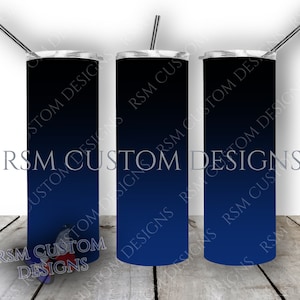 Blue | Black | Ombre | Straight tumbler template digital download sublimation graphics instant download sublimation