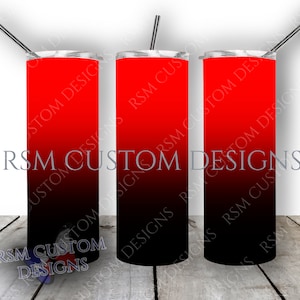 Red | Black | Ombre | Straight tumbler template digital download sublimation graphics instant download sublimation