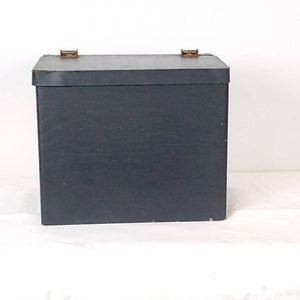 Vintage Vinyl Record Storage Box