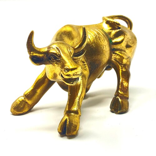 Decorative bull of wall shops street figure