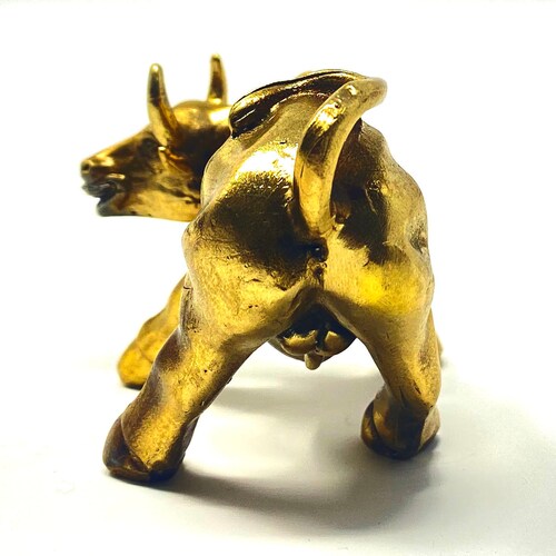 Decorative bull of wall shops street figure