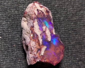 NICE QUALITY ETHIOPIAN Opal Raw Material Rough Rainbow Fire Opal 18.50 Ct Natural Gemstone Ethiopian Opal Untreated Rough 20x12x10