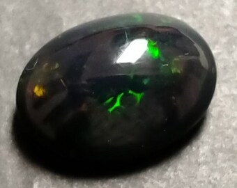 NATUURLIJKE ZWARTE ETHIOPISCHE Opaal Hoge Kwaliteit Elektrisch Vuur 4.50 Ct Losse Edelsteen Opaal Cabochon Perfecte Ring maat Opaal mm Maat 12x8x6