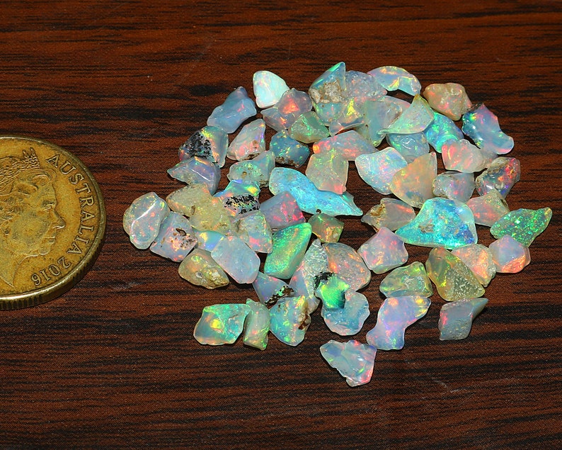 15 PCS AAAA KWALITEIT Ethiopische Opaal Gepolijst Ruw Natuurlijke Edelsteen Opaal welo Vuur Cabochon Opaal Ruw Maken Sieraden Ethiopische Opaal Ruw afbeelding 3