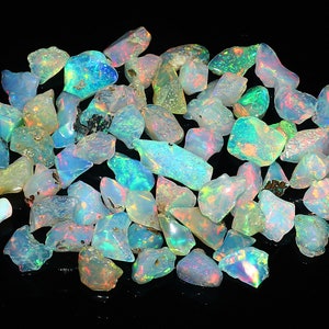 15 PCS AAAA KWALITEIT Ethiopische Opaal Gepolijst Ruw Natuurlijke Edelsteen Opaal welo Vuur Cabochon Opaal Ruw Maken Sieraden Ethiopische Opaal Ruw afbeelding 4