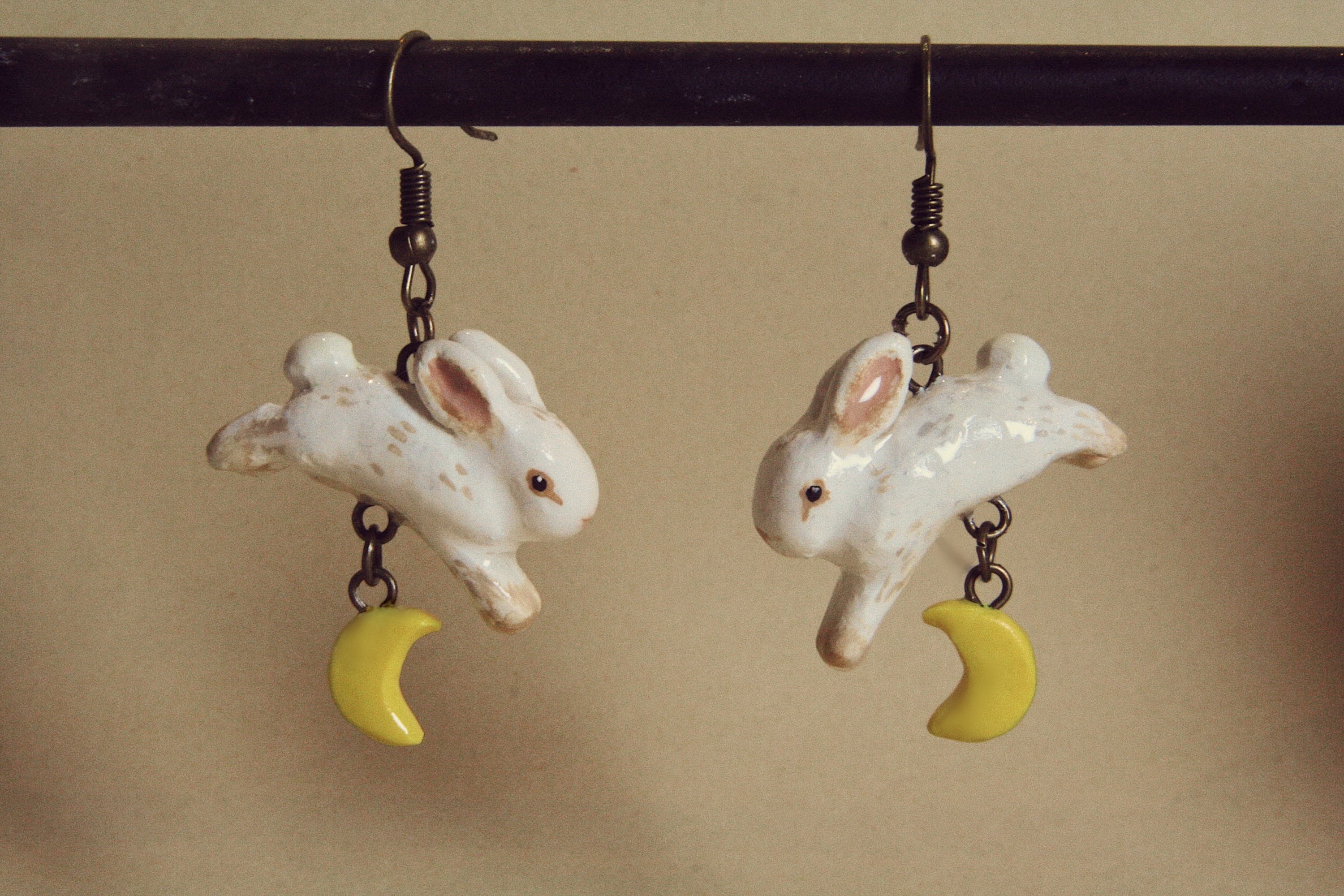 Rabbit Moon Earrings Canada