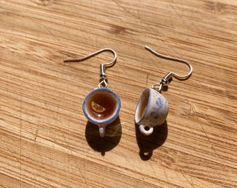 Handmade Fine China Teacup Earrings