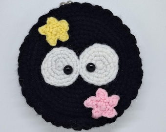 TYLKO WZÓR - Saszetka szydełkowa Soot Sprite - Saszetka na monety - Saszetka na drobiazgi