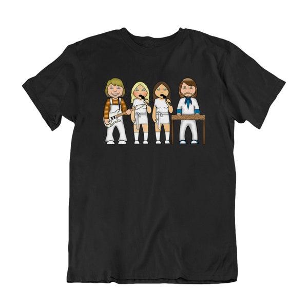 Swedish Pop Group T-Shirt, Adult Kids Baby Sizes Available, Music Inspired, Organic Cotton