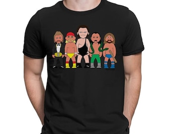 Legends Of Wrestling T-Shirt, Adult Kids Baby Sizes Available, Sport Inspired, Cotton Tee