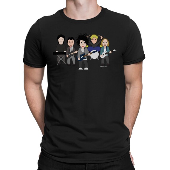 VIPwees, American Idiots, Mens Musician Caricature Organic Cotton T-Shirt