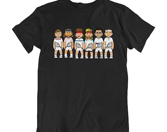 Tennis Legends T-Shirt, Adult Kids Baby Sizes Available, Sport Inspired, Cotton Tee