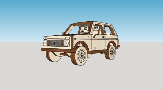 Set of Vector FILES for Make LADA NIVA . Layout Files for Lasercut