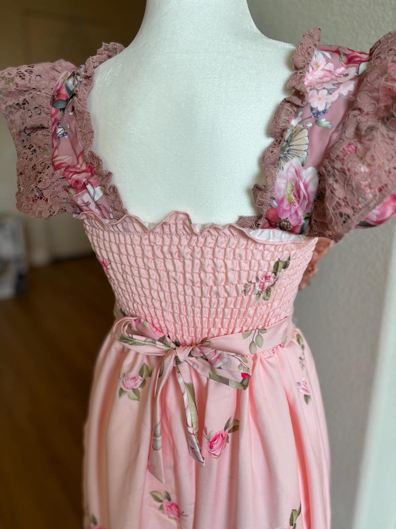 ROSE-EMBELLISHED ASYMMETRIC JACKET DRESS IN PINK