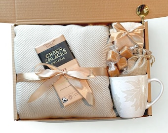 Hygge Gift Box: Cozy Blanket, Mug & Spa - Thinking of You