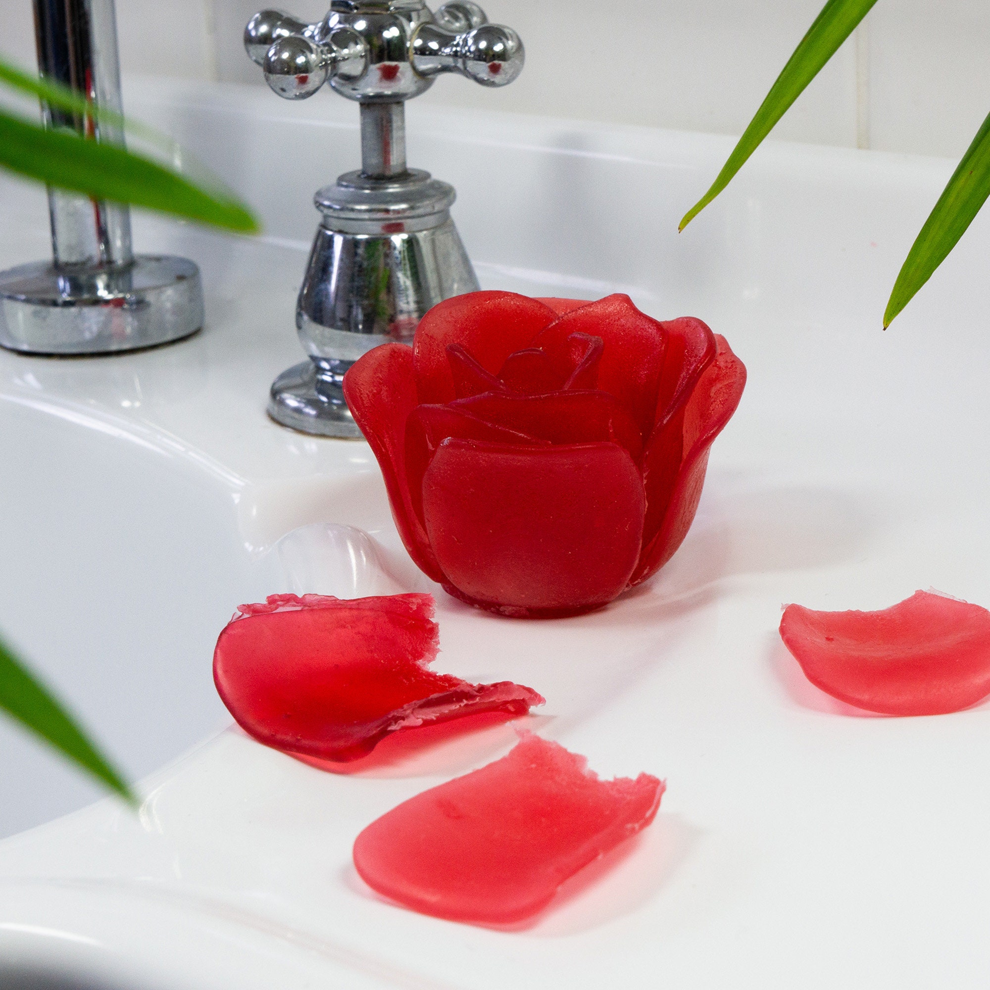 Luxury Handmade Rose Soap Flower Scented Vegan Cruelty Etsy