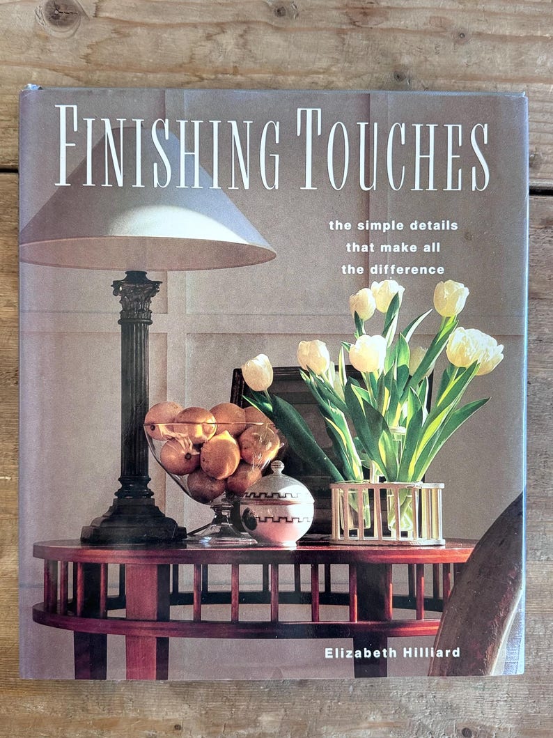 Vintage Interior Design Book Finishing Touches 90s Design Nostalgia ...