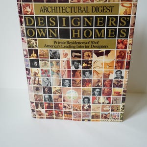 Architectural Digest – Designers’ Own Homes | Vintage Interior Design Coffee Table Book