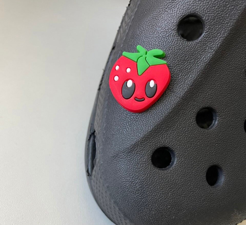 strawberry croc charm
