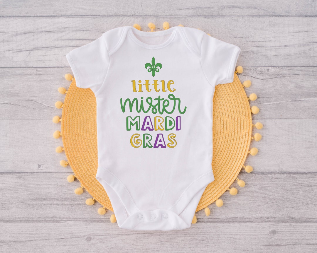 mardi gras onesie