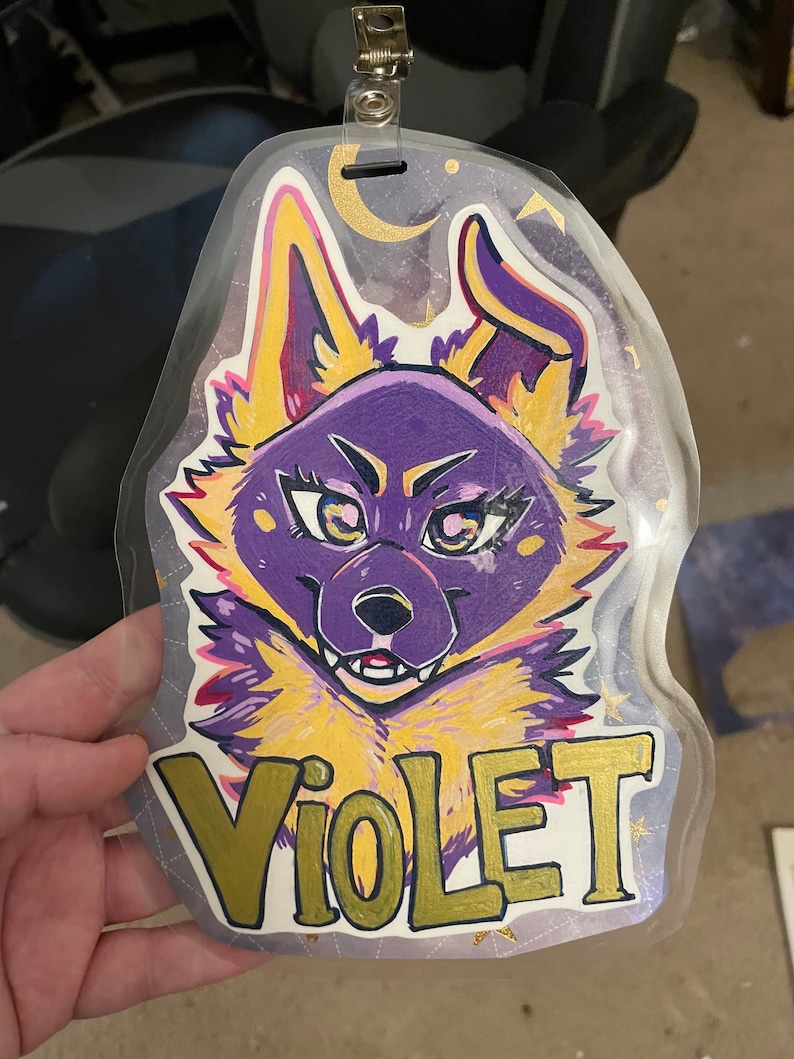Beställningsvara: Posca målat lurvigt märke bild 5