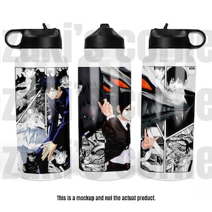 Anime Water Bottle, Anime Canteen Tumbler, Anime Cup, Manga Panel Tumbler, Manga Shounen Tumbler - 32 oz #4