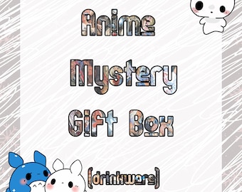 Anime Mystery Gift Box, Manga Panel Tumbler Gift Box, Tumbler Gift Box, Drinkware Gift Set, Anime Blind Box