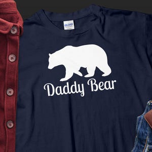 Daddy Bear T-Shirt, Papa Bear Tee, Father&#39;s Day Gift, New Dad Shirt, Matching Family T-Shirts, Bear Lover Dad Gift, Dad Birthday Present