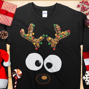 Funny Reindeer Christmas Sweatshirt: Novelty Holiday Jumper