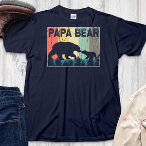 Papa Bear T-Shirt, Dad T-Shirt, Bear T-Shirt, Family Matching, Father&#39;s Day Gift, Gift For Dad, New Dad Gift, Papa Bear Shirt