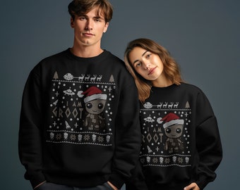 I AM GROOT Christmas Jumper Sweater Men s Women s Novelty Funny Christmas Sweatshirt Jumper Present Gift Fun Print Christmas Day