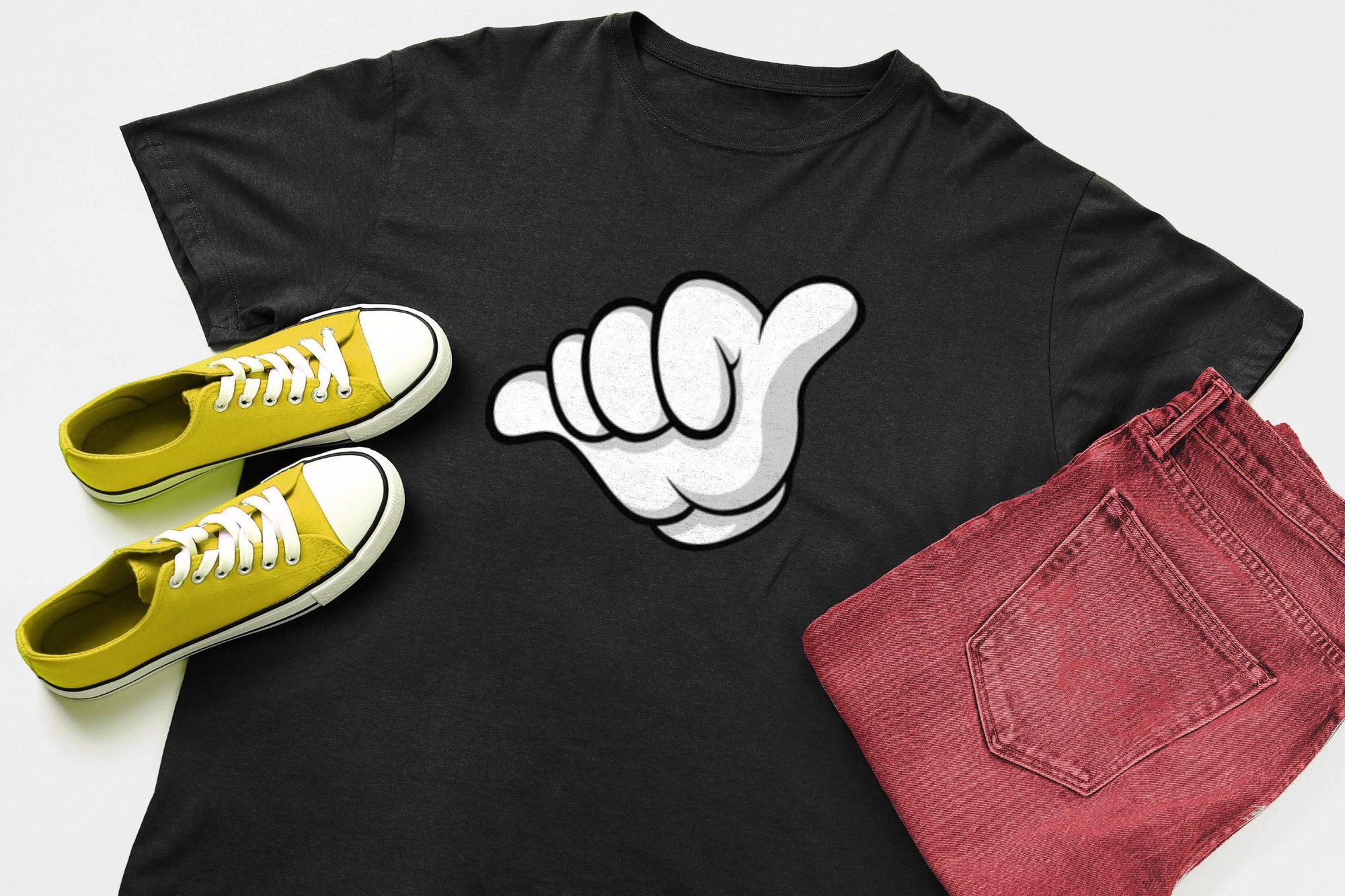 Mouse Gloves Surfer Hand Men's T-Shirt