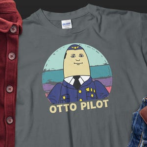 Camiseta de piloto Otto, camiseta de aviación, diseño divertido de capitán, camiseta de estilo retro, regalo de aviación, camiseta gráfica de piloto genial