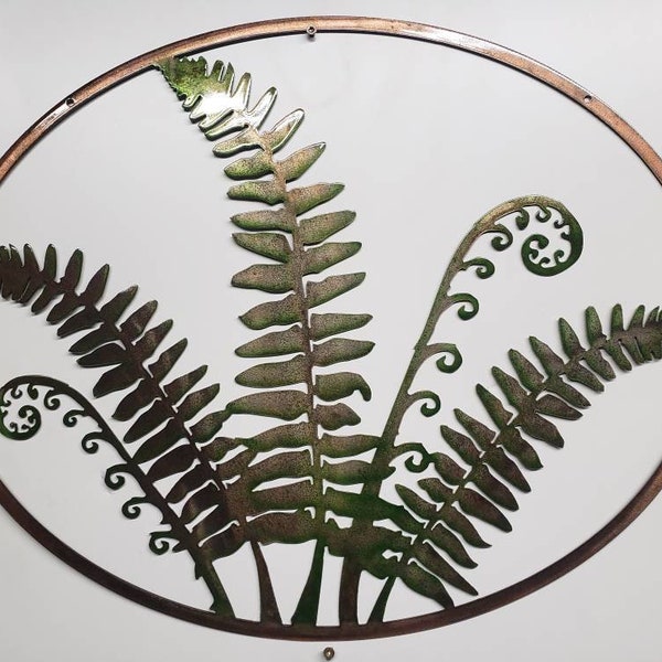 Fern Metal Wall Art Etsy