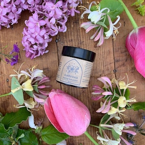 Ambrosia Herbal Face Potion | Luxurious Natural Facial Crème | Organic Skincare | French Lavender Provence Face Cream | All-Natural Cream