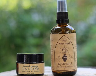Organic Tallow Moisturizer Set with Organic + Wild French Hydrosol