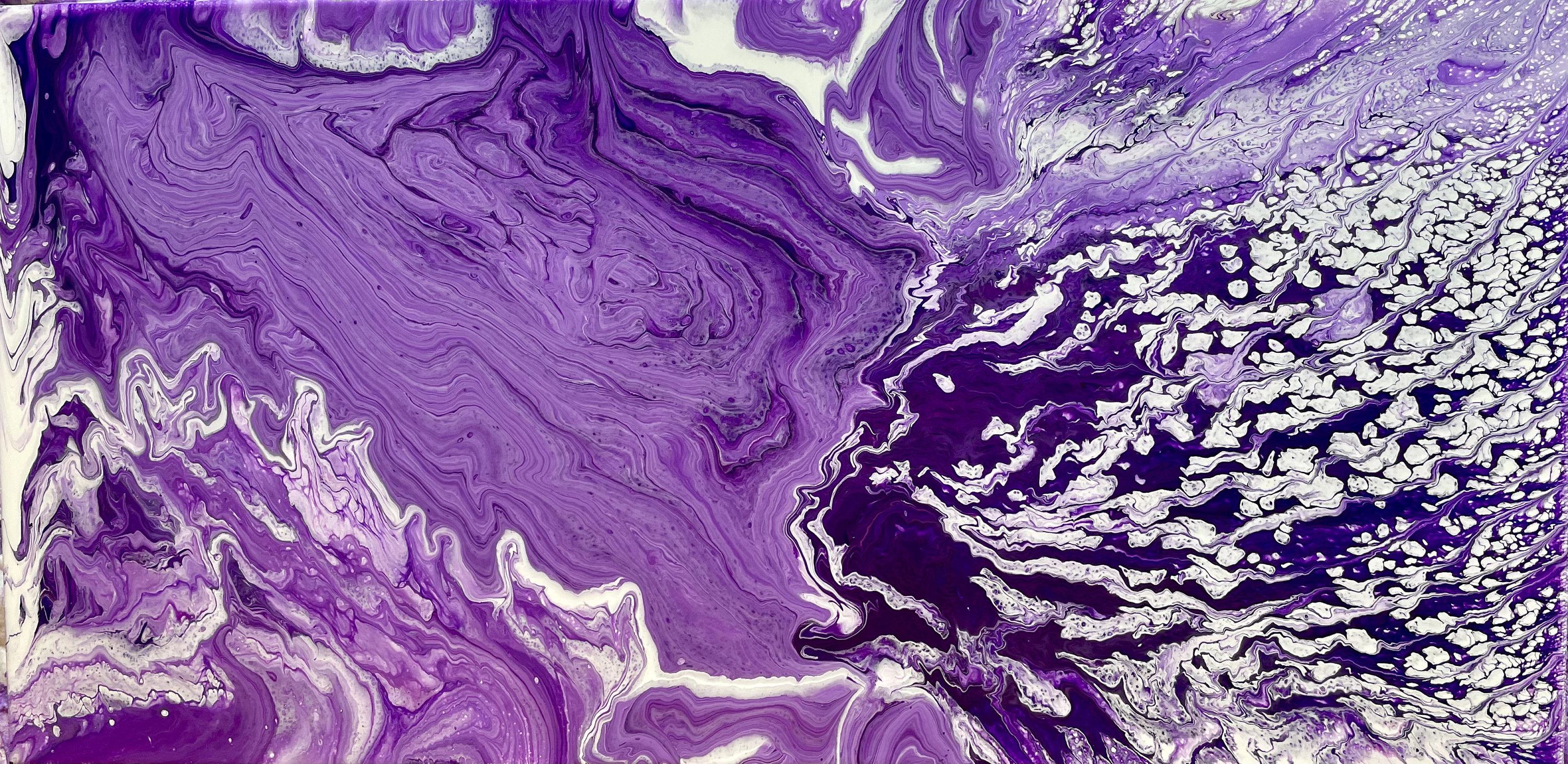 Purple Original Acrylic Painting Etsy UK