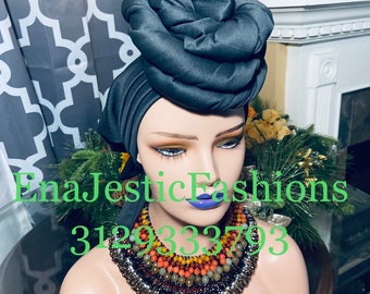 Pre-Tied Ready To Wear Turban | Bold and Elegant Adjustable Turban Headbands  | Fashion Shows, Gala, Festivals  | Various Colors Available